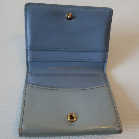 Authentic Womens Louis Vuitton Monogram Vernis Ludlow Coin Purse Gris Wallet - Picture 4 of 16